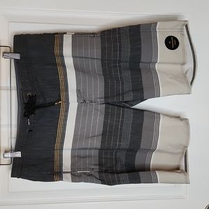 Quiksilver Swell Vision 20" Beach Shorts Striped Board Shorts, Men's 32